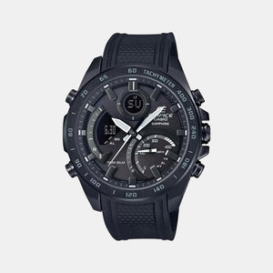 Edifice Men Quartz Black Dial Chronograph Resin Watch EX515
