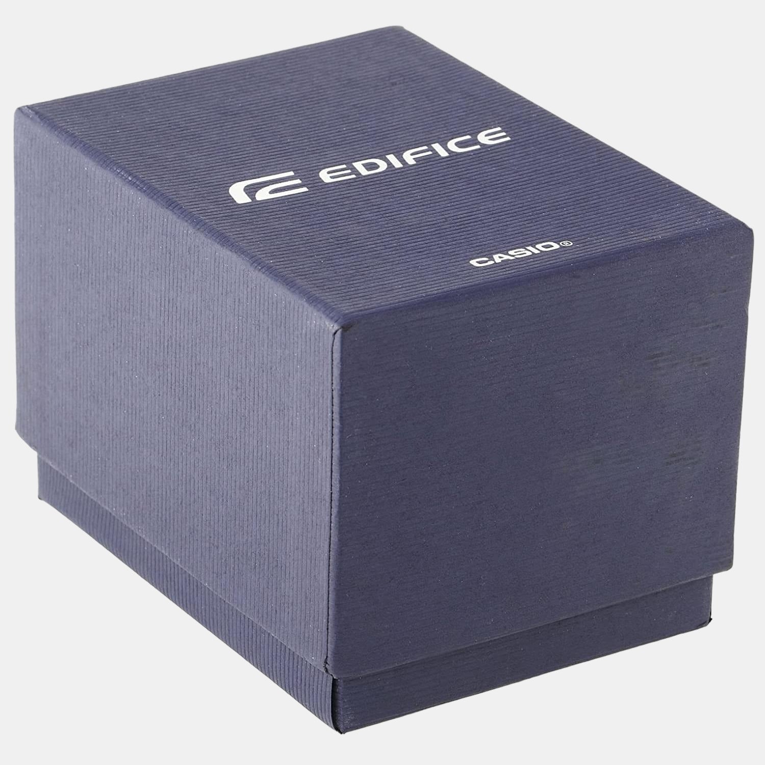 Edifice Men Quartz Blue Dial Chronograph Leather Watch EX521