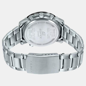 Edifice Men Quartz Black Dial Analog-Digital Stainless Steel Watch EX525