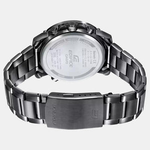 Edifice Men Quartz Black Dial Analog-Digital Stainless Steel Watch EX526