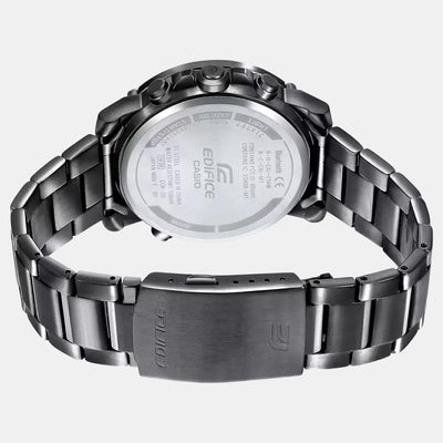 Edifice Men Quartz Black Dial Analog-Digital Stainless Steel Watch EX526