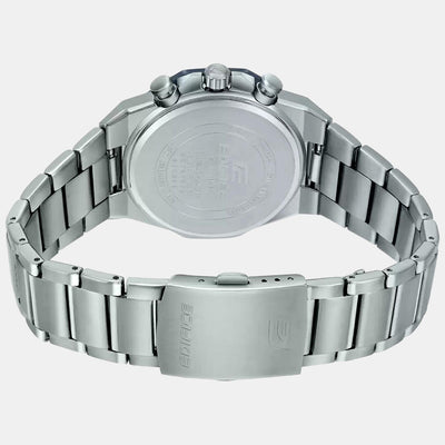 Edifice Men Quartz Blue Dial Chronograph Stainless Steel Watch EX528