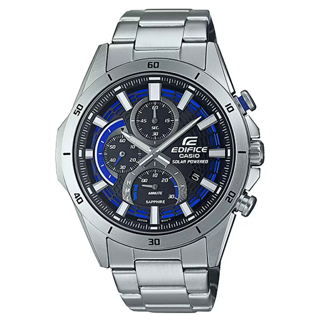 Casio Edifice  Blue Dial Men 50mm