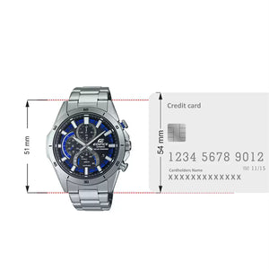 Casio Edifice  Blue Dial Men 50mm
