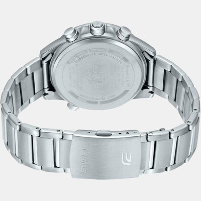 Edifice Men Quartz Black Dial Analog-Digital Stainless Steel Watch EX546