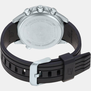 Edifice Men Quartz Black Dial Analog-Digital Resin Watch EX548