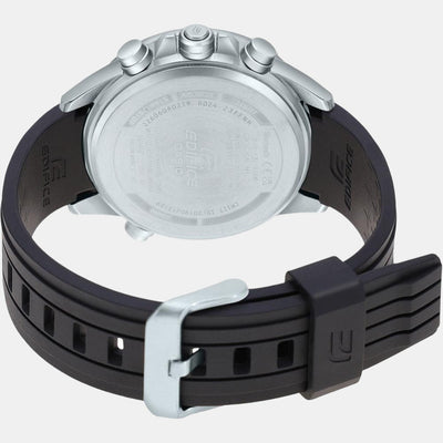 Edifice Men Quartz Black Dial Analog-Digital Resin Watch EX548