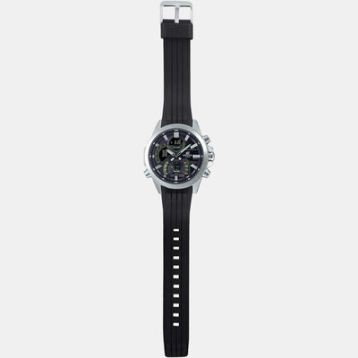 Edifice Men Quartz Black Dial Analog-Digital Resin Watch EX548