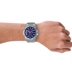 Casio Edifice Standard Chronograph Blue Dial Men 45.8mm EX551 EFB-680D-2BV