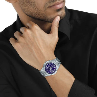 Casio Edifice Standard Chronograph Blue Dial Men 45.8mm EX551 EFB-680D-2BV
