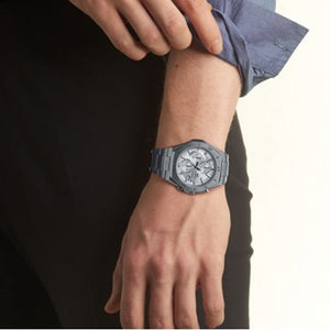 Casio Edifice Standard Chronograph Silver Dial Men 45.8mm EX552 EFB-680D-7AV