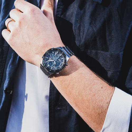 Casio Edifice ECB-900 Series Black Dial Men 48mm EX554 ECB-950DB-1A