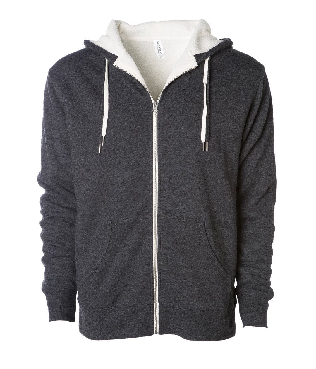 Unisex Heavyweight Sherpa Lined Heather Zip Hood