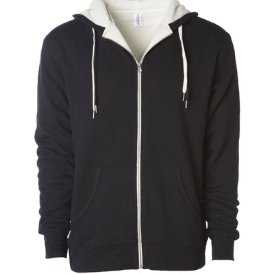 Unisex Heavyweight Sherpa Lined Heather Zip Hood