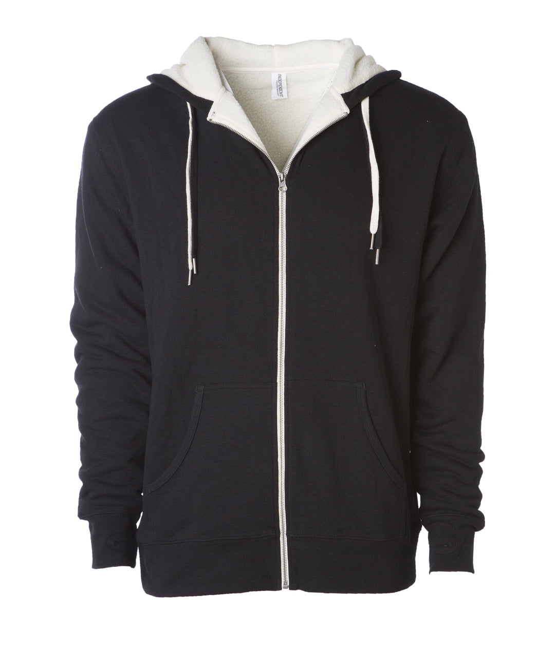 Unisex Heavyweight Sherpa Lined Heather Zip Hood