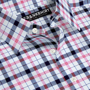 Black and Pink Check I Regular Fit I 100% Cotton Shirt