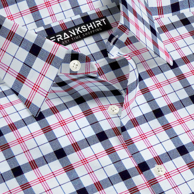 Black and Pink Check I Regular Fit I 100% Cotton Shirt