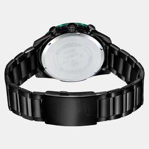 Edifice Men Quartz Black Dial Chronograph Stainless Steel Watch Ed514