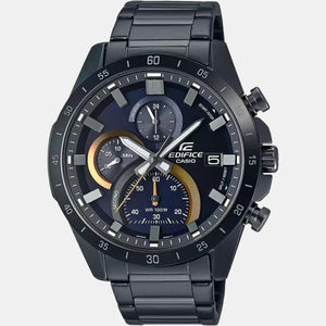 Edifice Men Quartz Black Dial Chronograph Stainless Steel Watch Ed515
