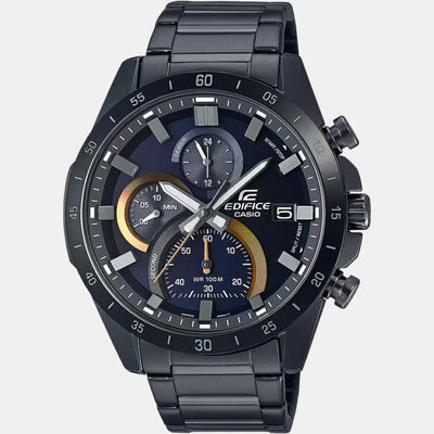 Edifice Men Quartz Black Dial Chronograph Stainless Steel Watch Ed515