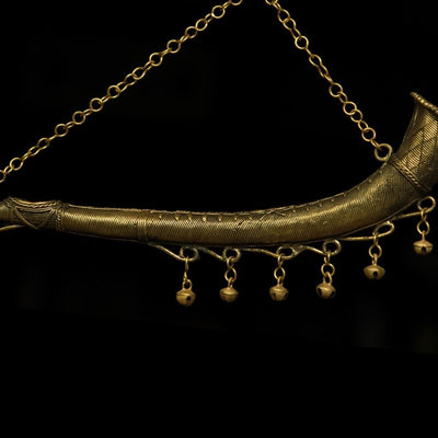 Handmade Brown Dhokra - Royal Ch-Turi for Decorative