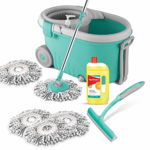 Elegant Mop Floor Cleaning Kit With Added Refill (Spotzero by Milton)