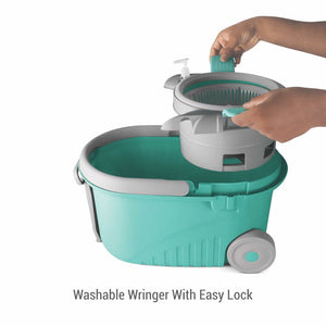 Elegant Mop Floor Cleaning Kit With Added Refill (Spotzero by Milton)