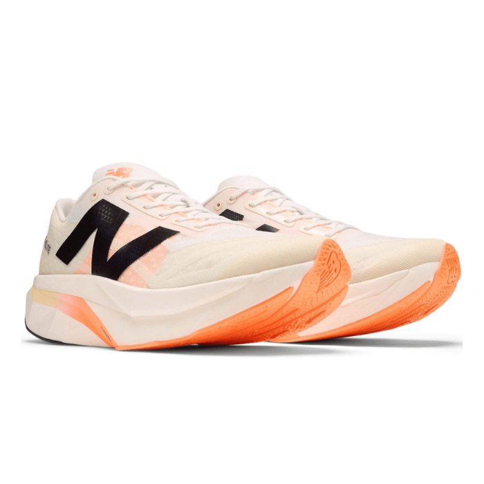 New Balance FuelCell SuperComp Elite v4 White Angora Hot Mango