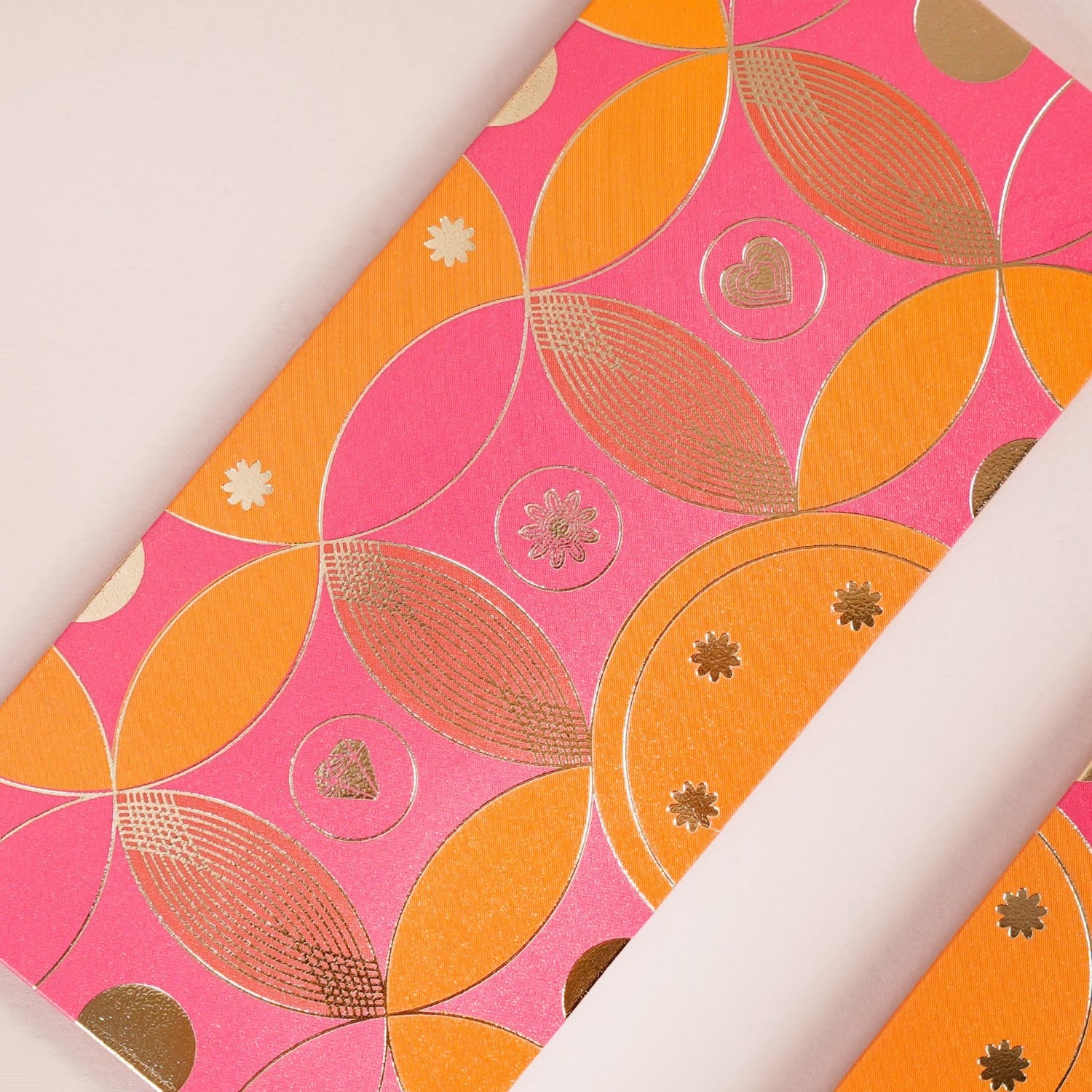 Geometric Luxury Shagun Envelope For Birthdays Set Of 12 Hot Pink