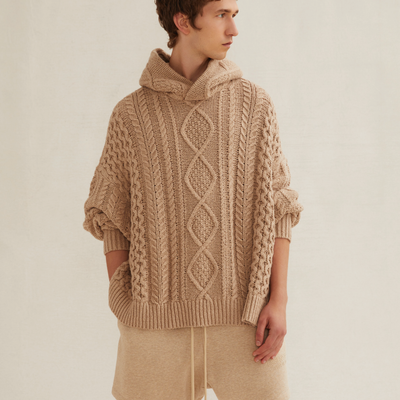 Cable Knit Hoodie