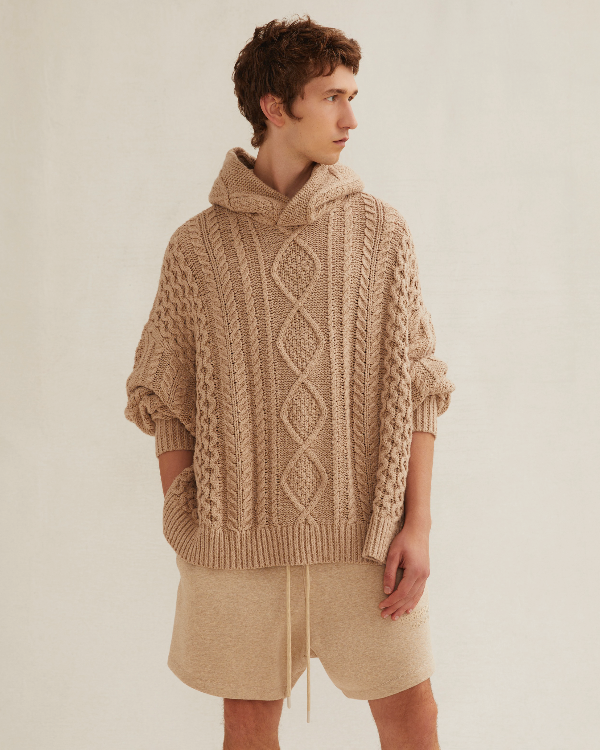 Cable Knit Hoodie