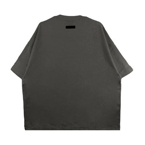 Essentials logo-flocked Moss Green