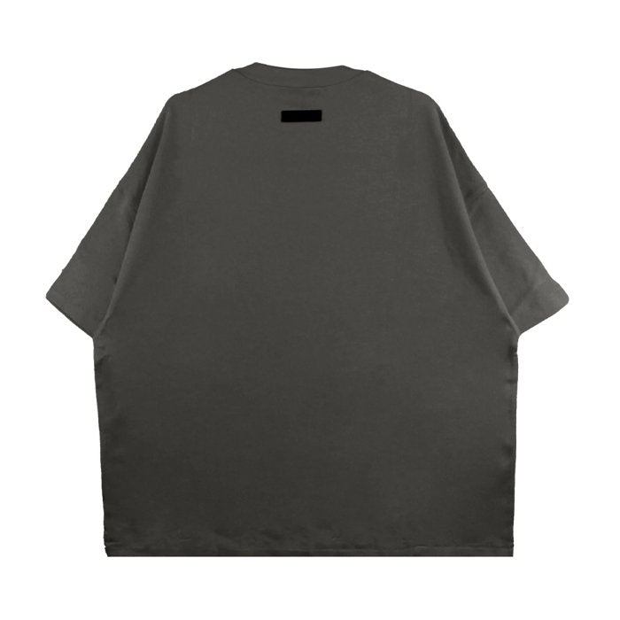 Essentials logo-flocked Moss Green
