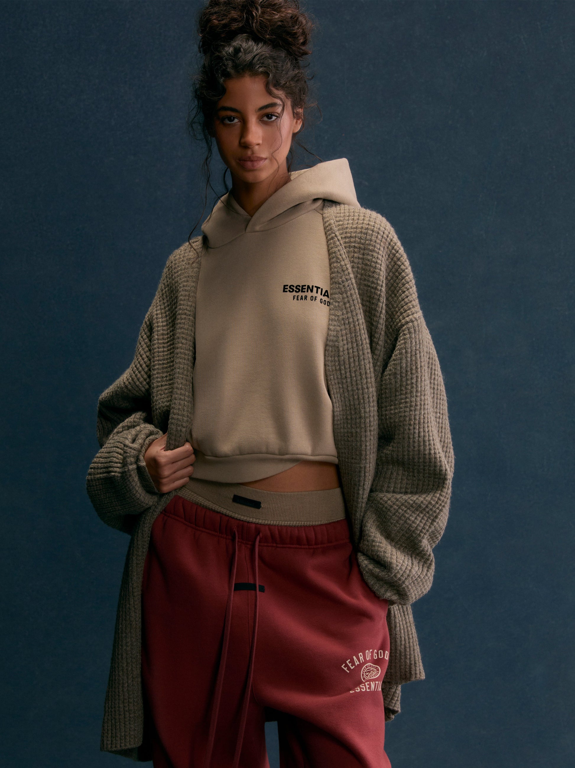 Women's Fleece Cropped Hoodie