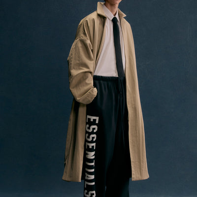 Textured Nylon Trench