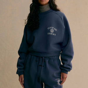 Women's Fleece Cropped Crewneck