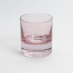Estelle Colored Rocks Glass - Set of 2 {Rose}