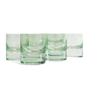 Estelle Colored Rocks Glass - Set of 6 {Mint Green}