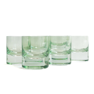 Estelle Colored Rocks Glass - Set of 6 {Mint Green}