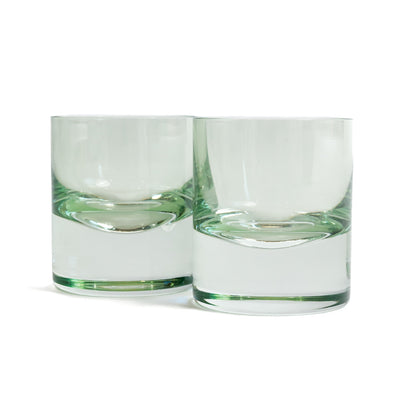 Estelle Colored Rocks Glass - Set of 2 {Mint Green}