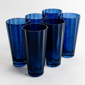Estelle Colored Sunday High Balls - Set of 6 {Midnight Blue}