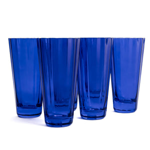 Estelle Colored Sunday High Balls - Set of 6 {Royal Blue}