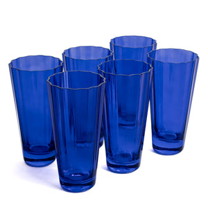 Estelle Colored Sunday High Balls - Set of 6 {Royal Blue}