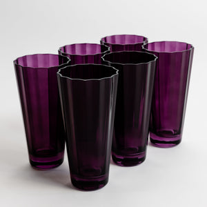 Estelle Colored Sunday High Balls - Set of 6 {Amethyst}