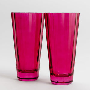 Estelle Colored Sunday High Balls - Set of 2 {Fuchsia}