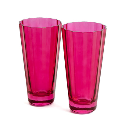 Estelle Colored Sunday High Balls - Set of 2 {Fuchsia}