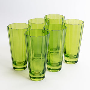 Estelle Colored Sunday High Balls - Set of 6 {Forest Green}