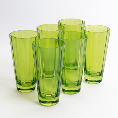 Estelle Colored Sunday High Balls - Set of 6 {Forest Green}