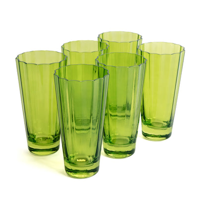 Estelle Colored Sunday High Balls - Set of 6 {Forest Green}