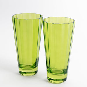 Estelle Colored Sunday High Balls - Set of 2 {Forest Green}